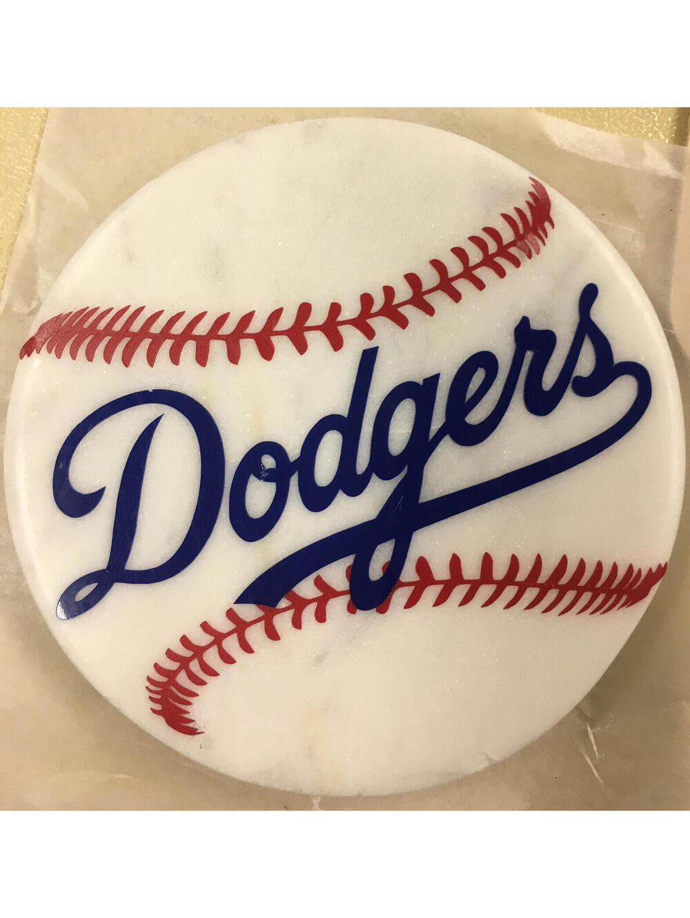 Custom Los Angeles Dodgers Stone Coasters MLB Baseball Set 4